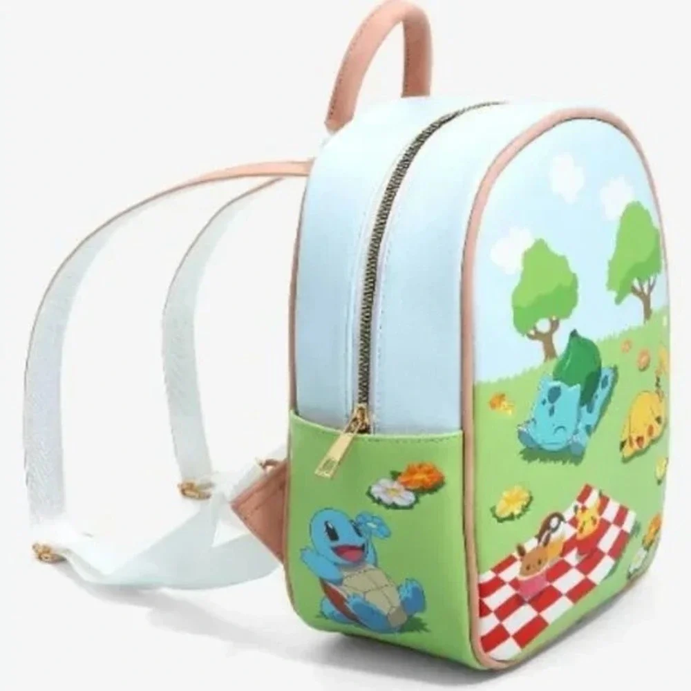Bioworld Pokémon Bulbasaur & Pikachu Picnic‎ Mini Backpack Exclusive